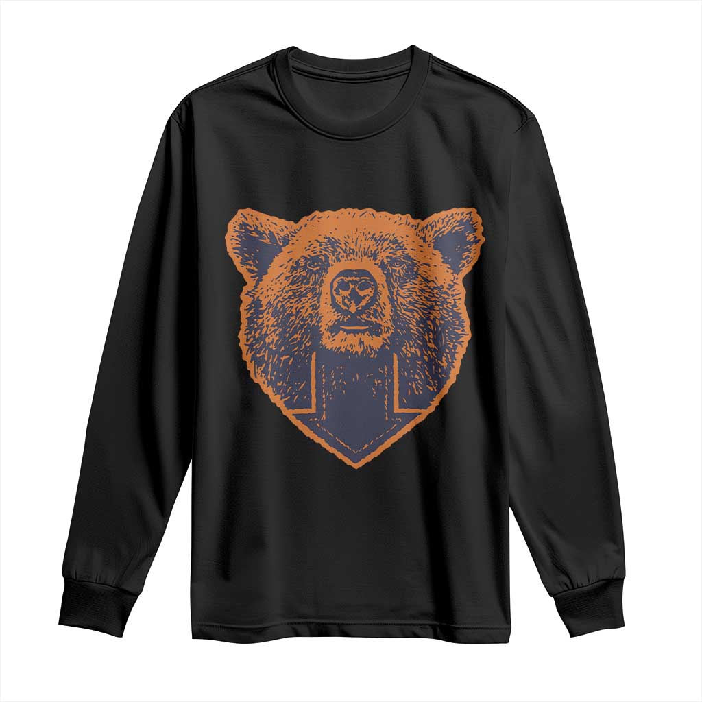 CFB Bear Lover Long Sleeve Shirt Vintage Down Sign Football Game Day TS11 Black Print Your Wear