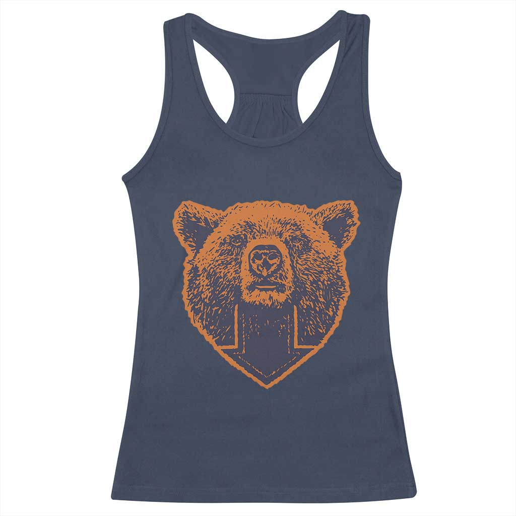 CFB Bear Lover Racerback Tank Top Vintage Down Sign Football Game Day TS11 Navy Print Your Wear