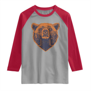 CFB Bear Lover Raglan Shirt Vintage Down Sign Football Game Day TS11 Sport Gray Red Print Your Wear