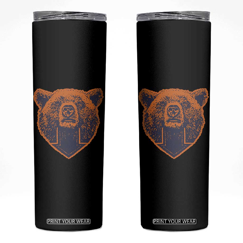 CFB Bear Lover Skinny Tumbler Vintage Down Sign Football Game Day TS11 Black Print Your Wear