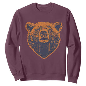 CFB Bear Lover Sweatshirt Vintage Down Sign Football Game Day TS11 Maroon Print Your Wear