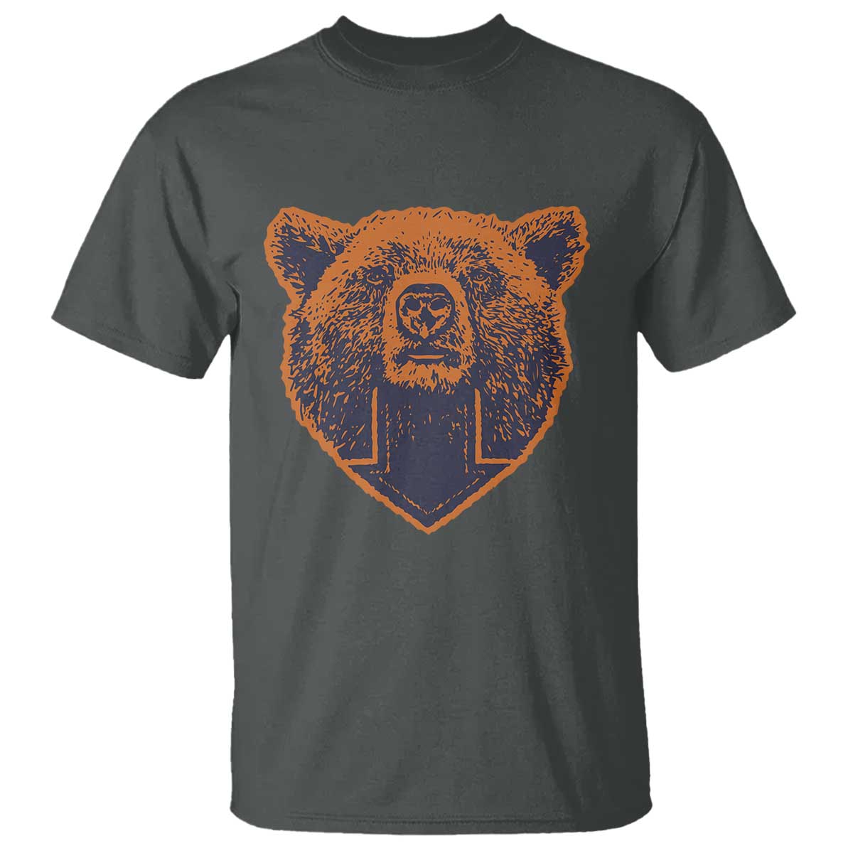 CFB Bear Lover T Shirt Vintage Down Sign Football Game Day TS11 Dark Heather Print Your Wear