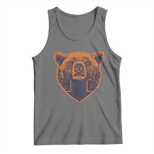 CFB Bear Lover Tank Top Vintage Down Sign Football Game Day TS11 Black Heather Print Your Wear
