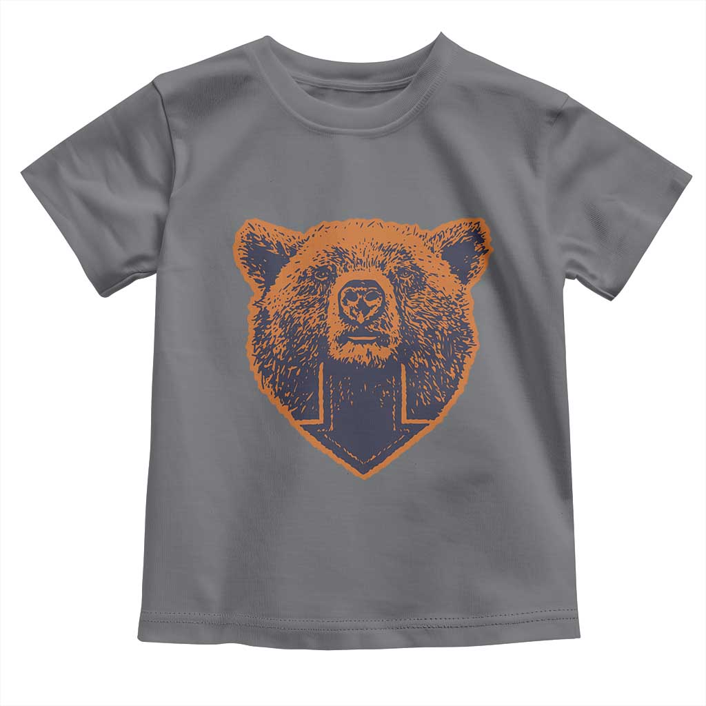 CFB Bear Lover Toddler T Shirt Vintage Down Sign Football Game Day TS11 Charcoal Print Your Wear