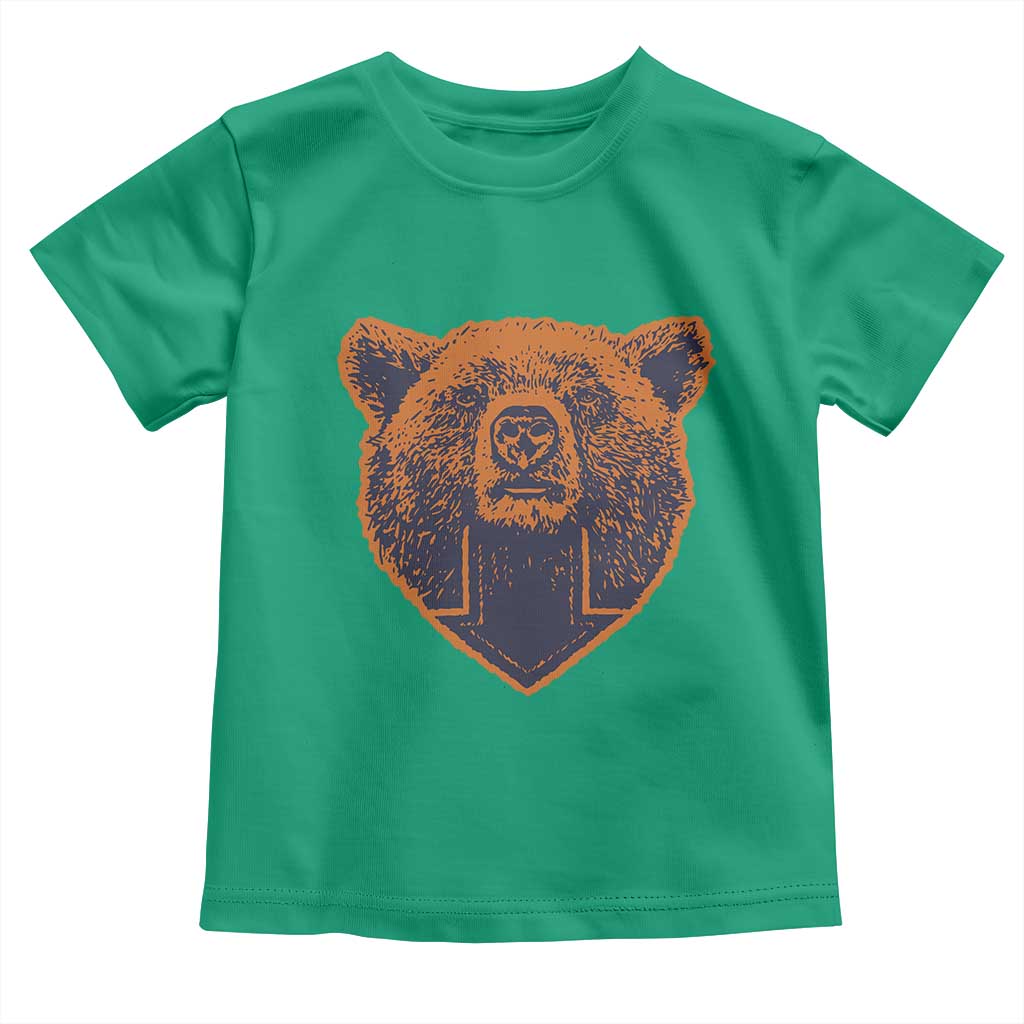 CFB Bear Lover Toddler T Shirt Vintage Down Sign Football Game Day TS11 Irish Green Print Your Wear