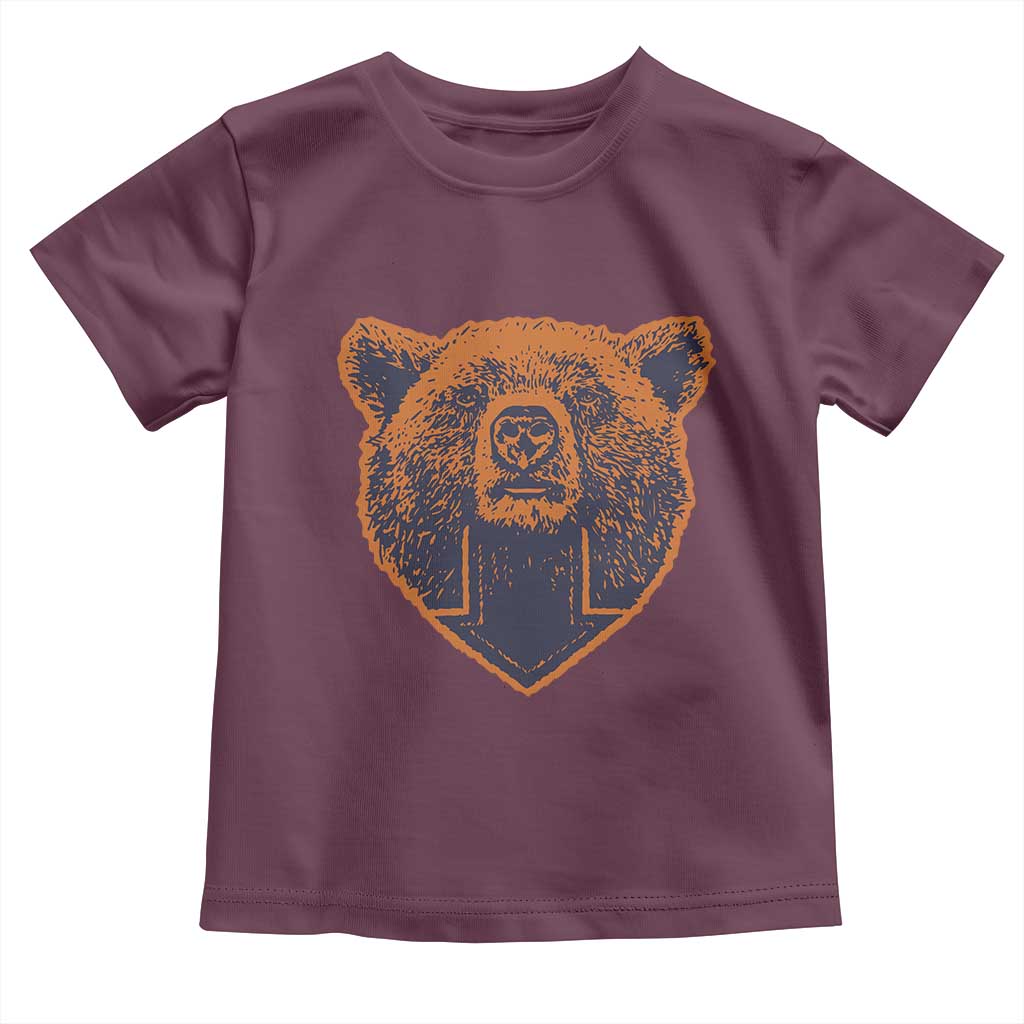 CFB Bear Lover Toddler T Shirt Vintage Down Sign Football Game Day TS11 Maroon Print Your Wear