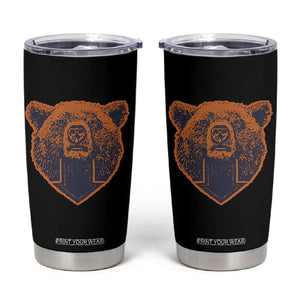 CFB Bear Lover Tumbler Cup Vintage Down Sign Football Game Day TS11 Black Print Your Wear