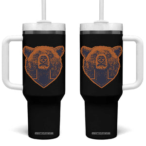 CFB Bear Lover Tumbler With Handle Vintage Down Sign Football Game Day TS11 One Size: 40 oz Black Print Your Wear