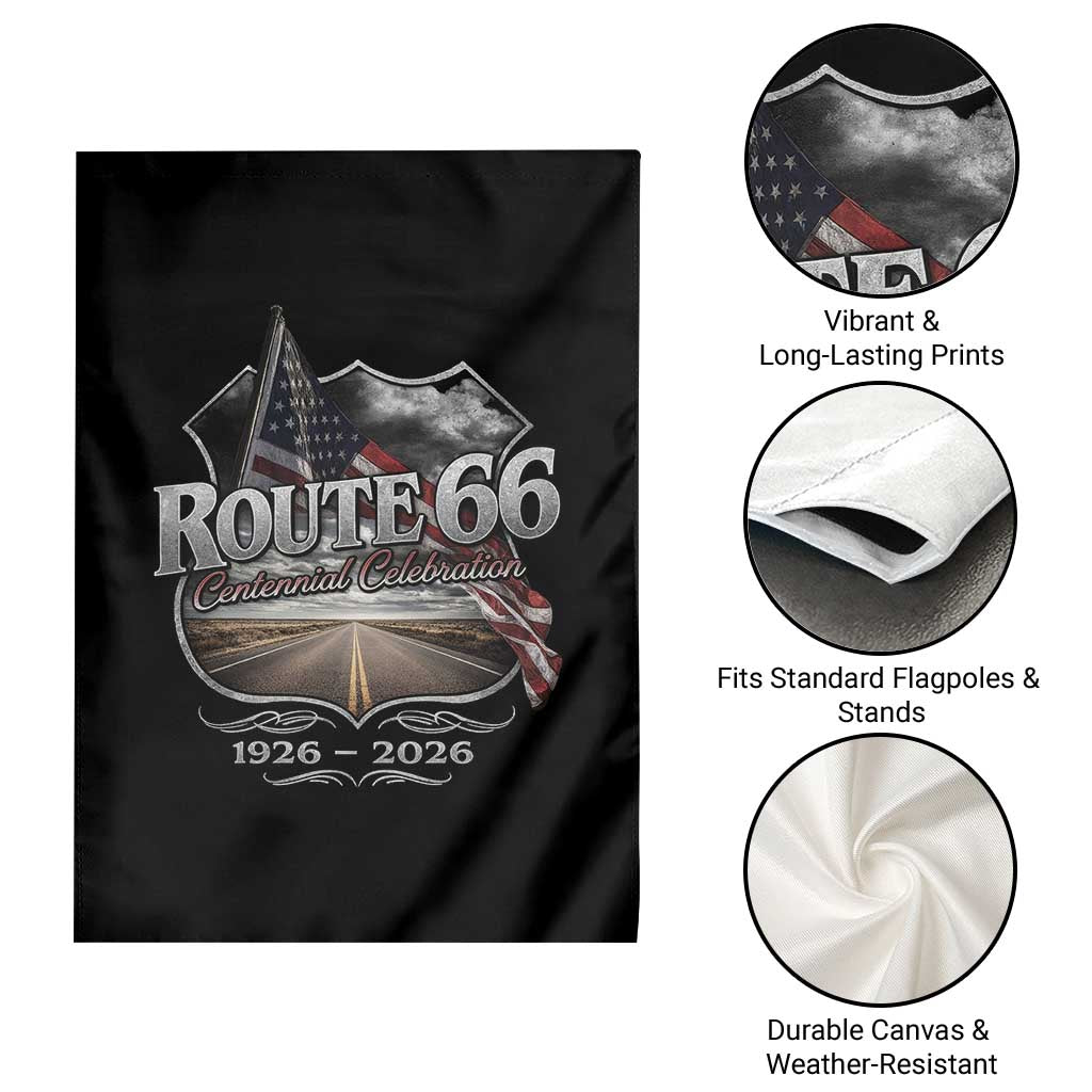 US Route Highway 66 Centennial Celebration Garden Flag 100 Years Of The Mother Road Vintage American Flag TS11 Print Your Wear