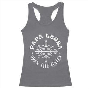 Papa Legba Racerback Tank Top Open The Gates Louisiana Voodoo Loa Veve TS11 Charcoal Print Your Wear