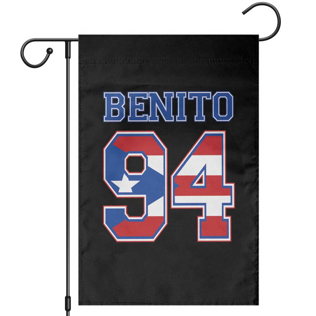 Puerto Rico Jersey Benito Number 94 Graphic Garden Flag TS11 Black Print Your Wear