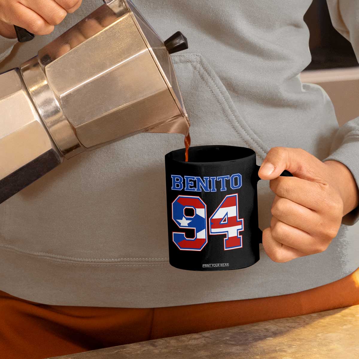 Puerto Rico Jersey Benito Number 94 Graphic Coffee Mug TS11 Print Your Wear