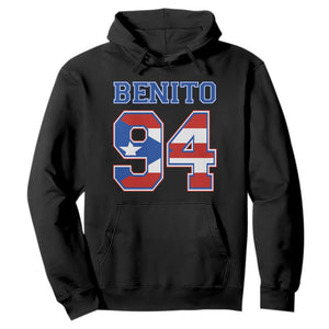 Puerto Rico Jersey Benito Number 94 Graphic Hoodie TS11 Black Print Your Wear