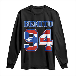 Puerto Rico Jersey Benito Number 94 Graphic Long Sleeve Shirt TS11 Black Print Your Wear