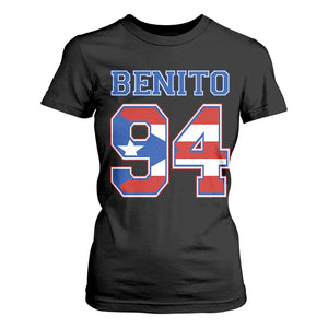 Puerto Rico Jersey Benito Number 94 Graphic T Shirt For Women TS11 Black Print Your Wear