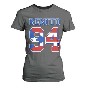 Puerto Rico Jersey Benito Number 94 Graphic T Shirt For Women TS11 Dark Heather Print Your Wear