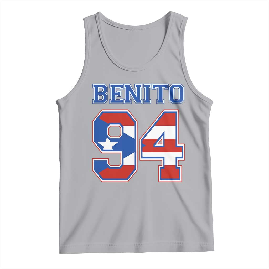 Puerto Rico Jersey Benito Number 94 Graphic Tank Top TS11 Athletic Heather Print Your Wear