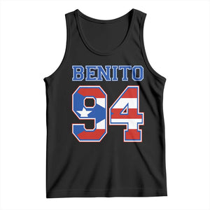 Puerto Rico Jersey Benito Number 94 Graphic Tank Top TS11 Black Print Your Wear