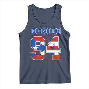 Puerto Rico Jersey Benito Number 94 Graphic Tank Top TS11 Navy Print Your Wear