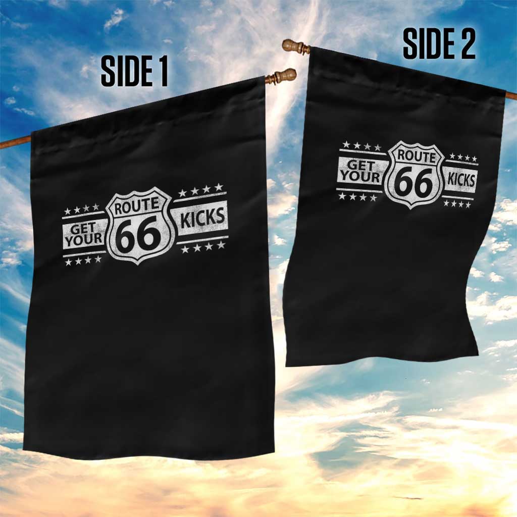 Route Highway 66 Garden Flag Get Your Kicks American Road Trip TS11 Print Your Wear