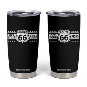 Route Highway 66 Tumbler Cup Get Your Kicks American Road Trip TS11 Black Print Your Wear