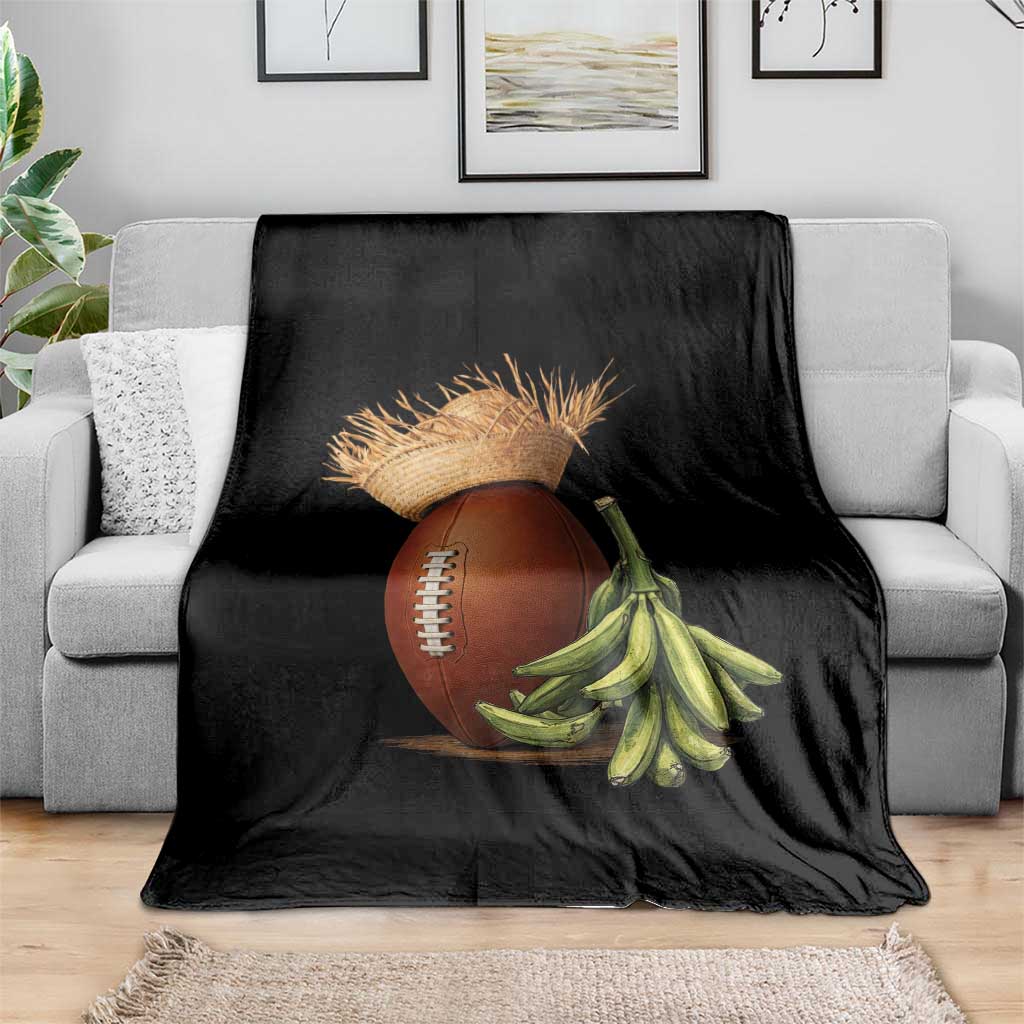 Funny Puerto Rico Football Boricua Pava Hat Throw Blanket TS11 Print Your Wear