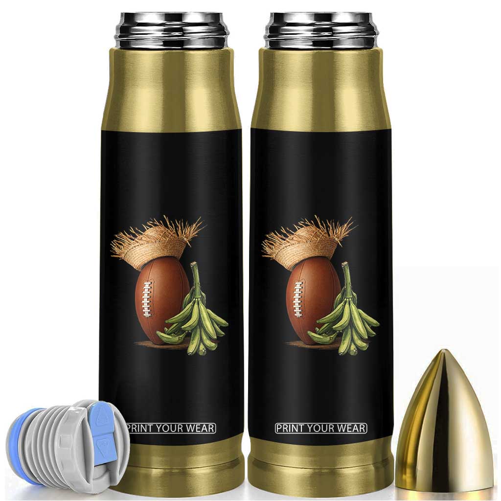 Funny Puerto Rico Football Boricua Pava Hat Bullet Tumbler TS11 Black Print Your Wear
