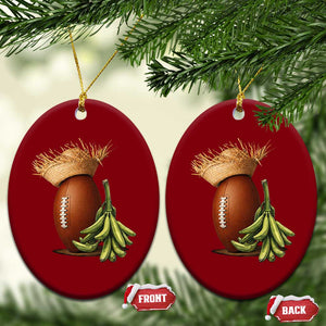 Funny Puerto Rico Football Boricua Pava Hat Ceramic Ornament TS11 Print Your Wear