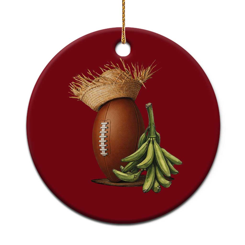 Funny Puerto Rico Football Boricua Pava Hat Ceramic Ornament TS11 1pc Red Print Your Wear
