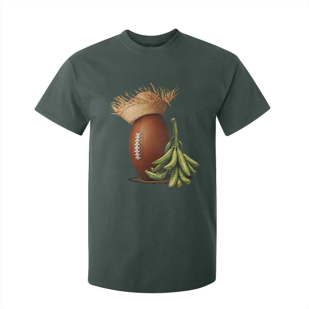 Funny Puerto Rico Football Boricua Pava Hat T Shirt For Kid TS11 Dark Forest Green Print Your Wear