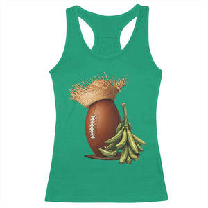 Funny Puerto Rico Football Boricua Pava Hat Racerback Tank Top TS11 Irish Green Print Your Wear