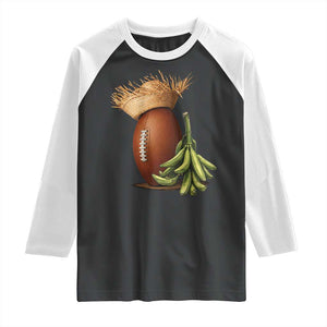 Funny Puerto Rico Football Boricua Pava Hat Raglan Shirt TS11 Black White Print Your Wear