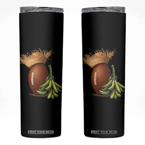 Funny Puerto Rico Football Boricua Pava Hat Skinny Tumbler TS11 Black Print Your Wear