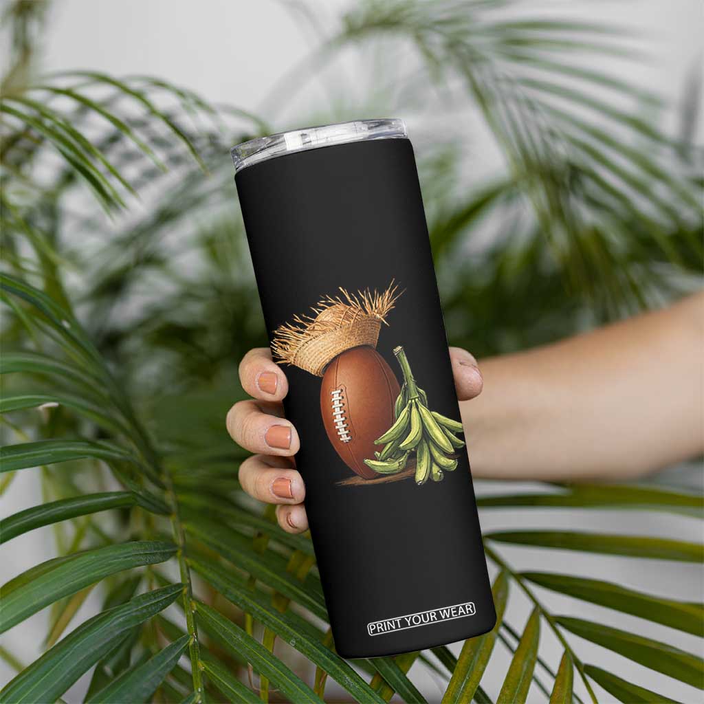 Funny Puerto Rico Football Boricua Pava Hat Skinny Tumbler TS11 Print Your Wear