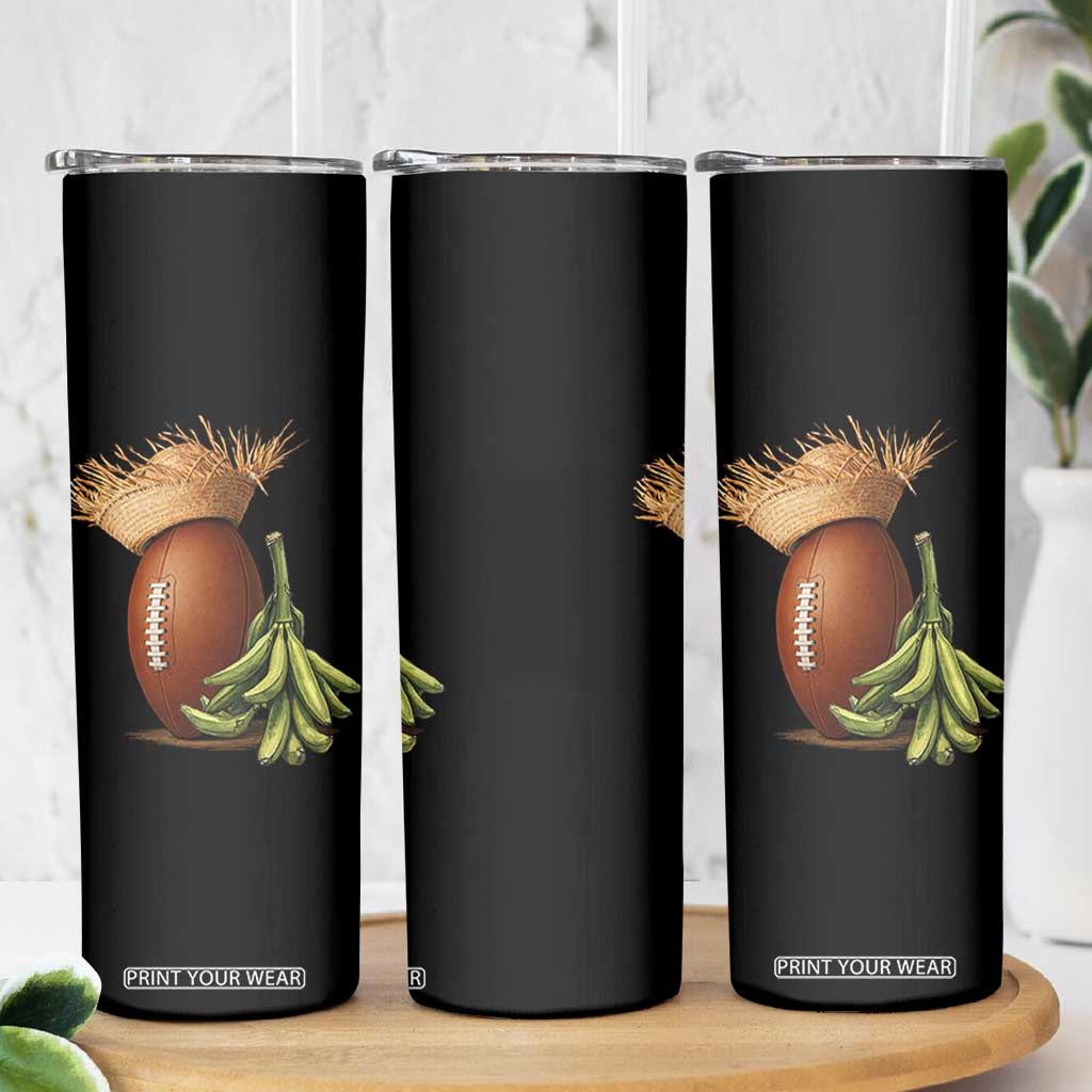 Funny Puerto Rico Football Boricua Pava Hat Skinny Tumbler TS11 Print Your Wear