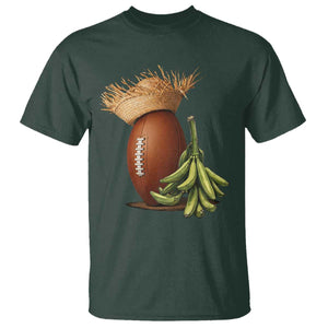 Funny Puerto Rico Football Boricua Pava Hat T Shirt TS11 Dark Forest Green Print Your Wear