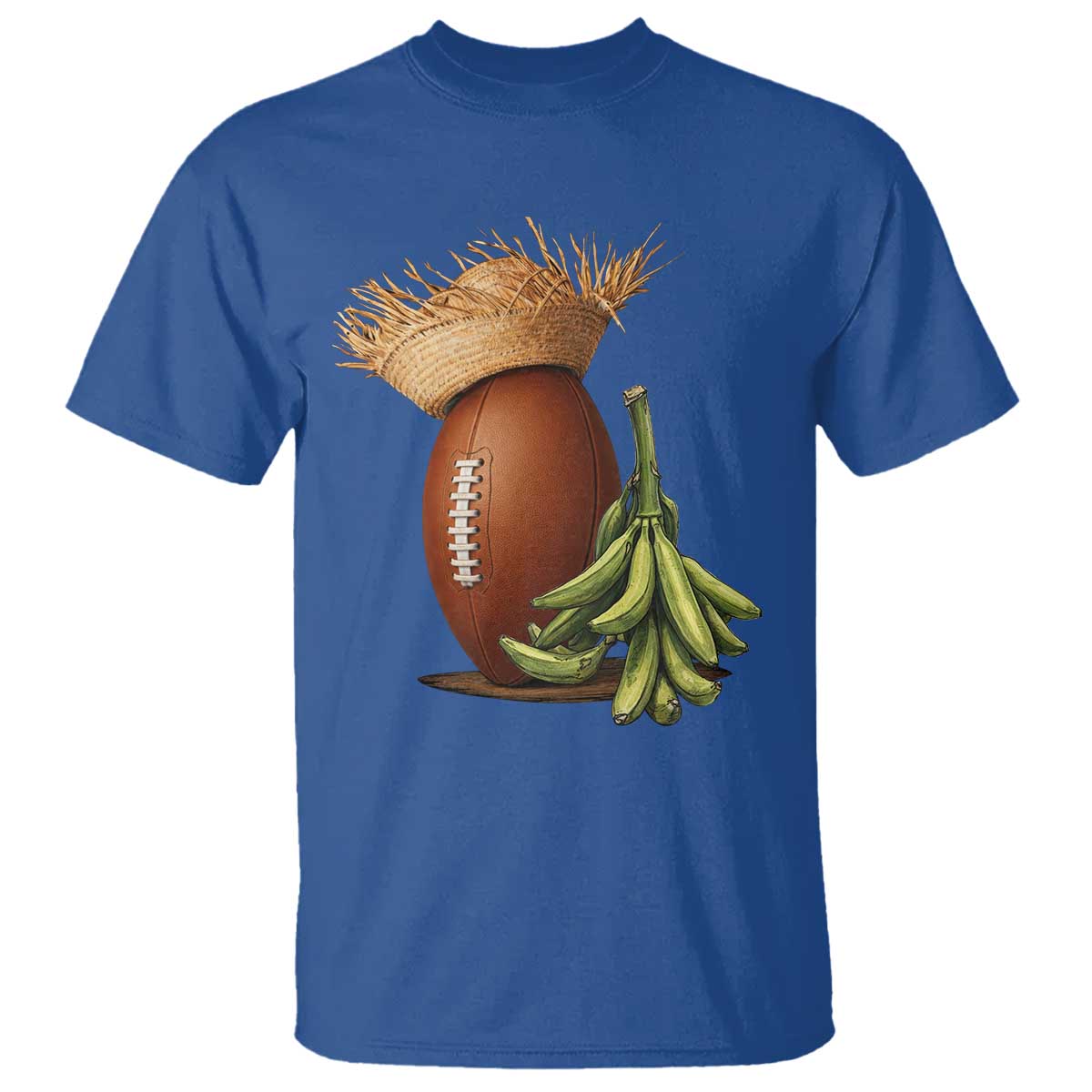 Funny Puerto Rico Football Boricua Pava Hat T Shirt TS11 Royal Blue Print Your Wear