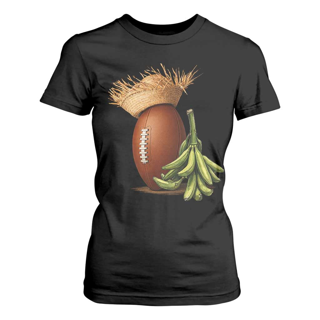 Funny Puerto Rico Football Boricua Pava Hat T Shirt For Women TS11 Black Print Your Wear