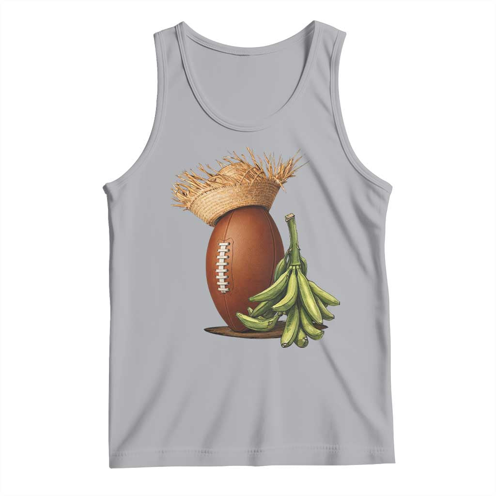 Funny Puerto Rico Football Boricua Pava Hat Tank Top TS11 Athletic Heather Print Your Wear