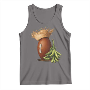 Funny Puerto Rico Football Boricua Pava Hat Tank Top TS11 Deep Heather Print Your Wear
