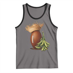 Funny Puerto Rico Football Boricua Pava Hat Tank Top TS11 Deep Heather Black Print Your Wear