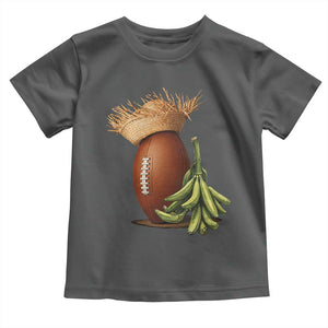 Funny Puerto Rico Football Boricua Pava Hat Toddler T Shirt TS11 Dark Heather Print Your Wear