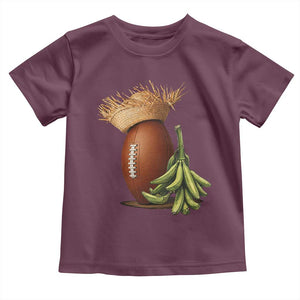 Funny Puerto Rico Football Boricua Pava Hat Toddler T Shirt TS11 Maroon Print Your Wear