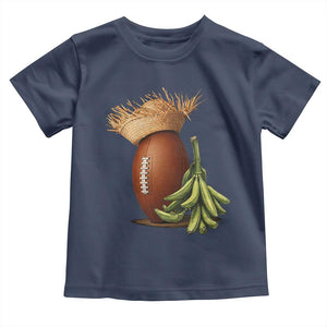 Funny Puerto Rico Football Boricua Pava Hat Toddler T Shirt TS11 Navy Print Your Wear