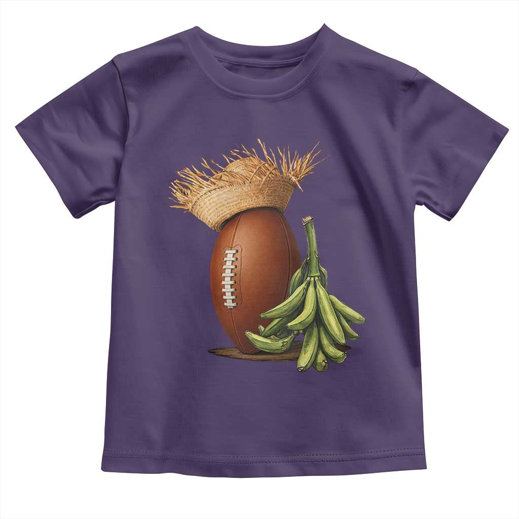 Funny Puerto Rico Football Boricua Pava Hat Toddler T Shirt TS11 Purple Print Your Wear