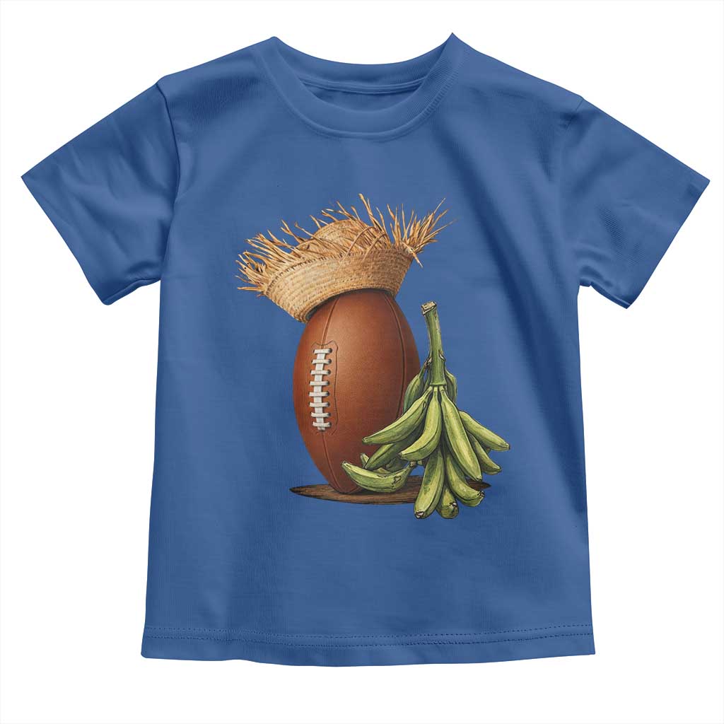 Funny Puerto Rico Football Boricua Pava Hat Toddler T Shirt TS11 Royal Blue Print Your Wear