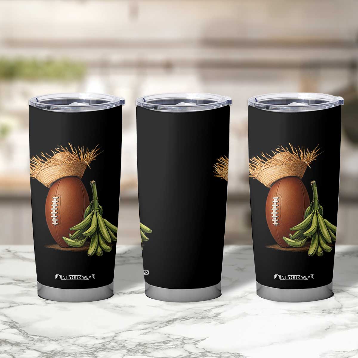 Funny Puerto Rico Football Boricua Pava Hat Tumbler Cup TS11 Print Your Wear