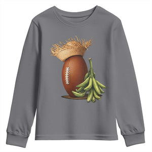 Funny Puerto Rico Football Boricua Pava Hat Youth Sweatshirt TS11 Charcoal Print Your Wear