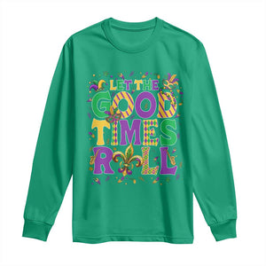 Mardi Gras Let The Good Times Roll Long Sleeve Shirt Funny Carnival TS11 Irish Green Print Your Wear