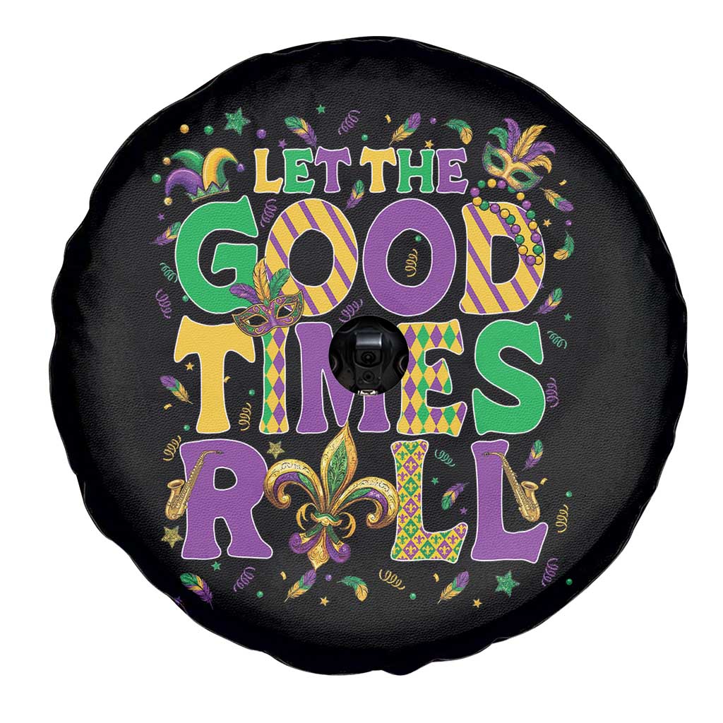 Mardi Gras Let The Good Times Roll Spare Tire Cover Funny Carnival TS11 Print Your Wear